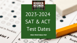 ACT and SAT Test Dates (2023-2024)
